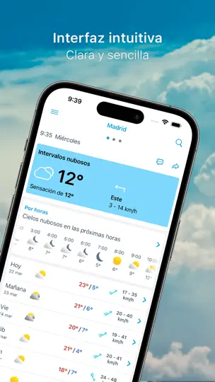 Captura de pantalla de El Tiempo 14 Días Meteored Pro en iPhone 1
