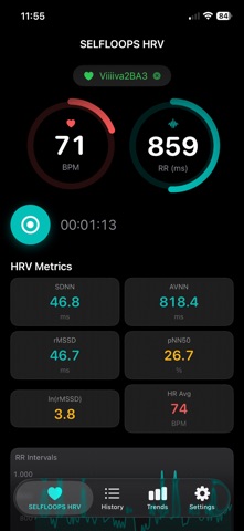 SelfLoops HRV Screenshot 4 of 5