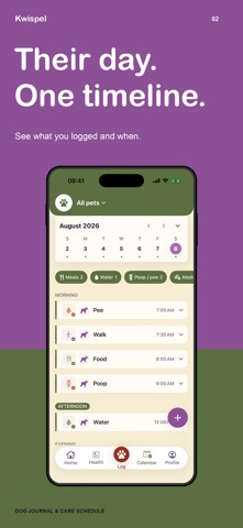 Kwispel: Dog Log & Tracker Screenshot 2 of 6