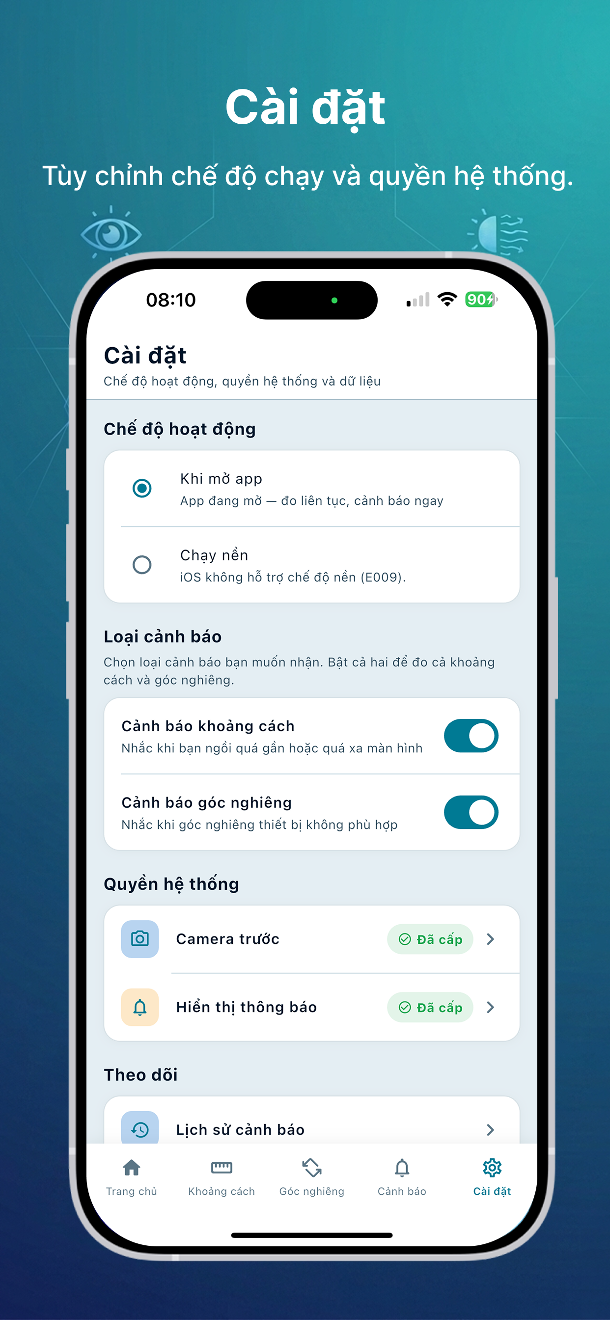 EyeGuard: Bảo vệ mắt & tư thế screenshot 7