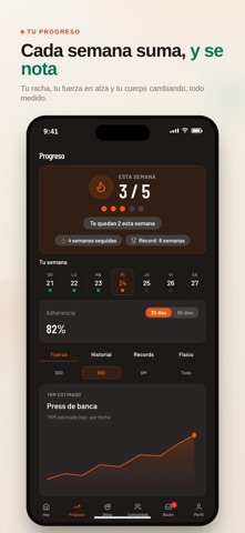 Upfit — App del alumno screenshot