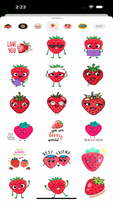 Screenshot #3 pour StrawBerry Stickers Pack
