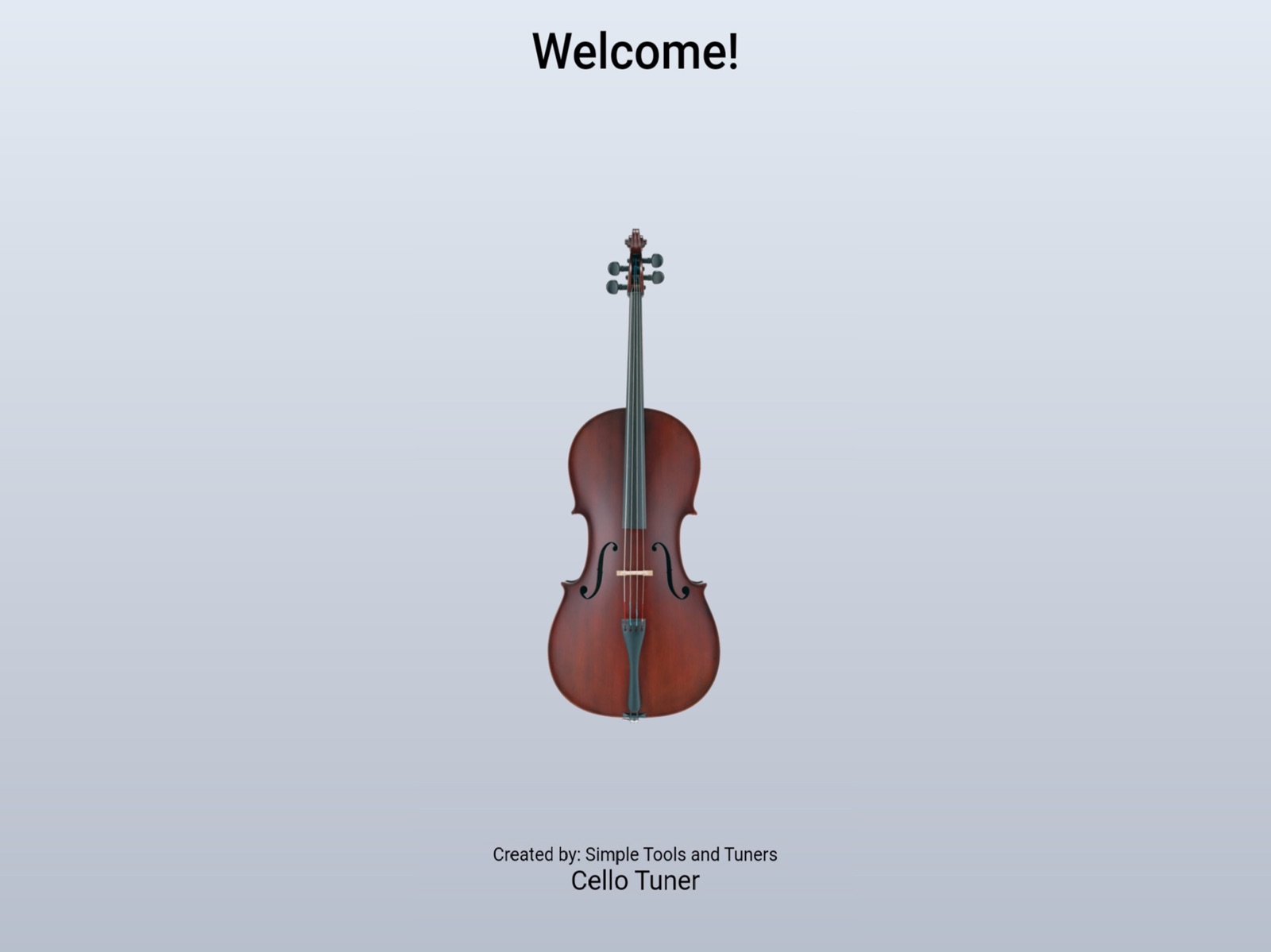 Cello Tuner - Simple Tuner ipad screenshot 1