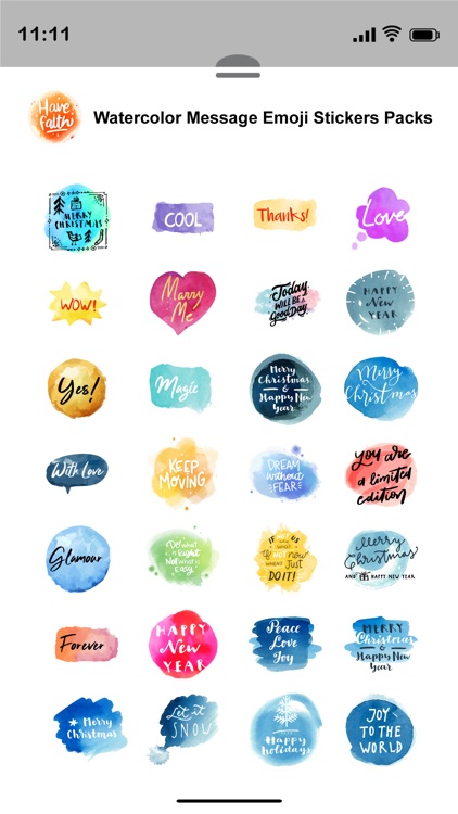 Watercolor Emoji Stickers Pack screenshot-3