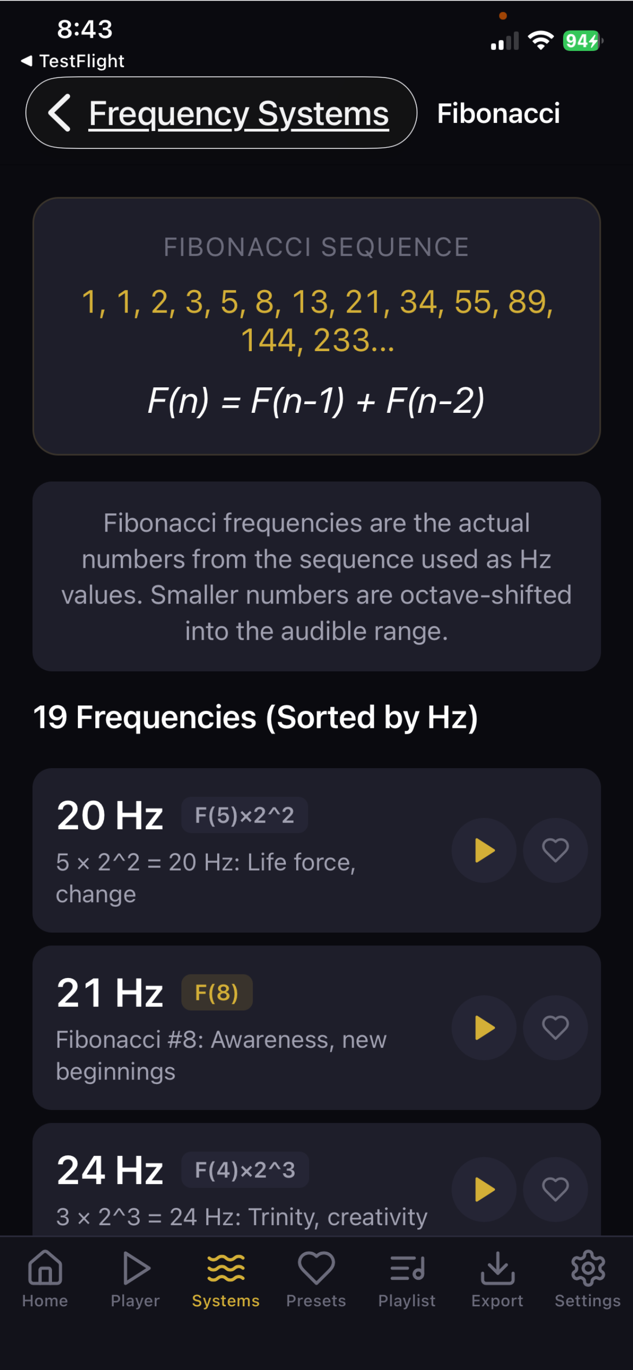 Golden Tone Generator screenshot 5
