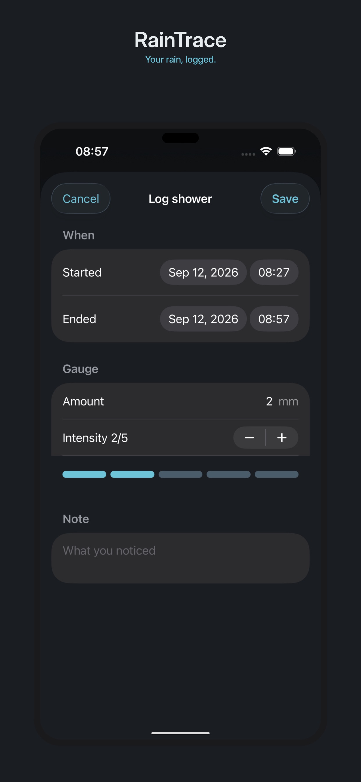 Screenshot 2 of RainTrace