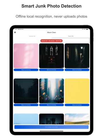 AlbumClean-Smart Photo Cleaner iPad screenshot