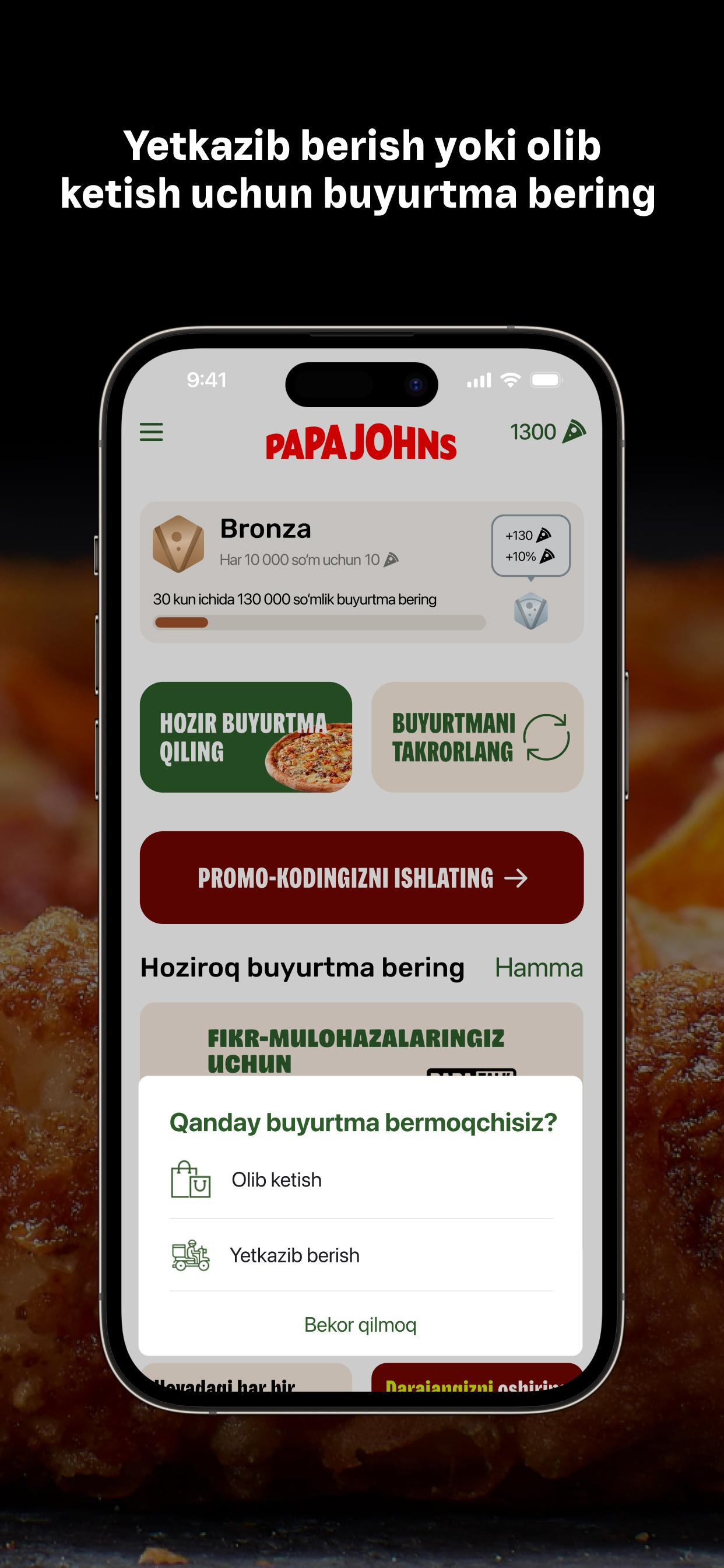Papa Johns Uzbekistan