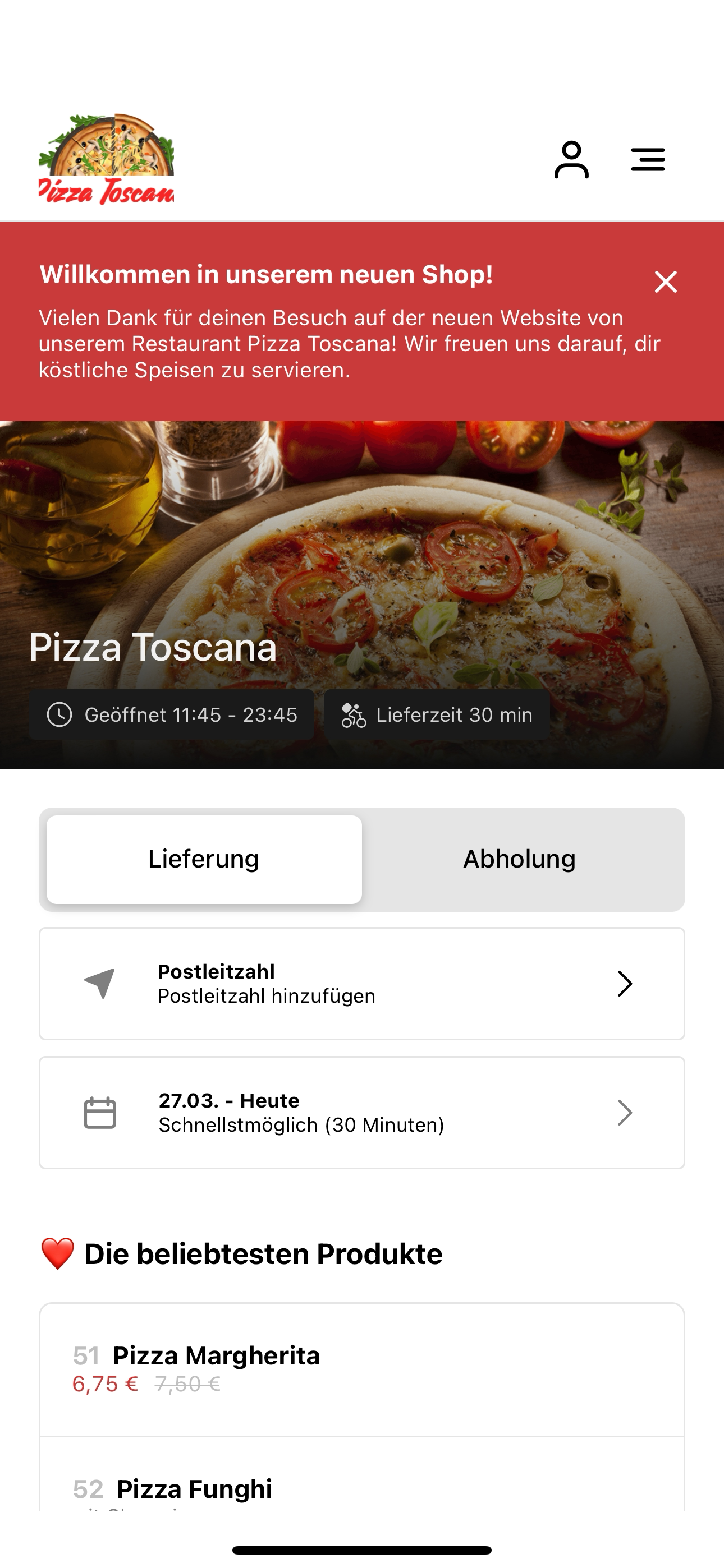 Pizza Toscana