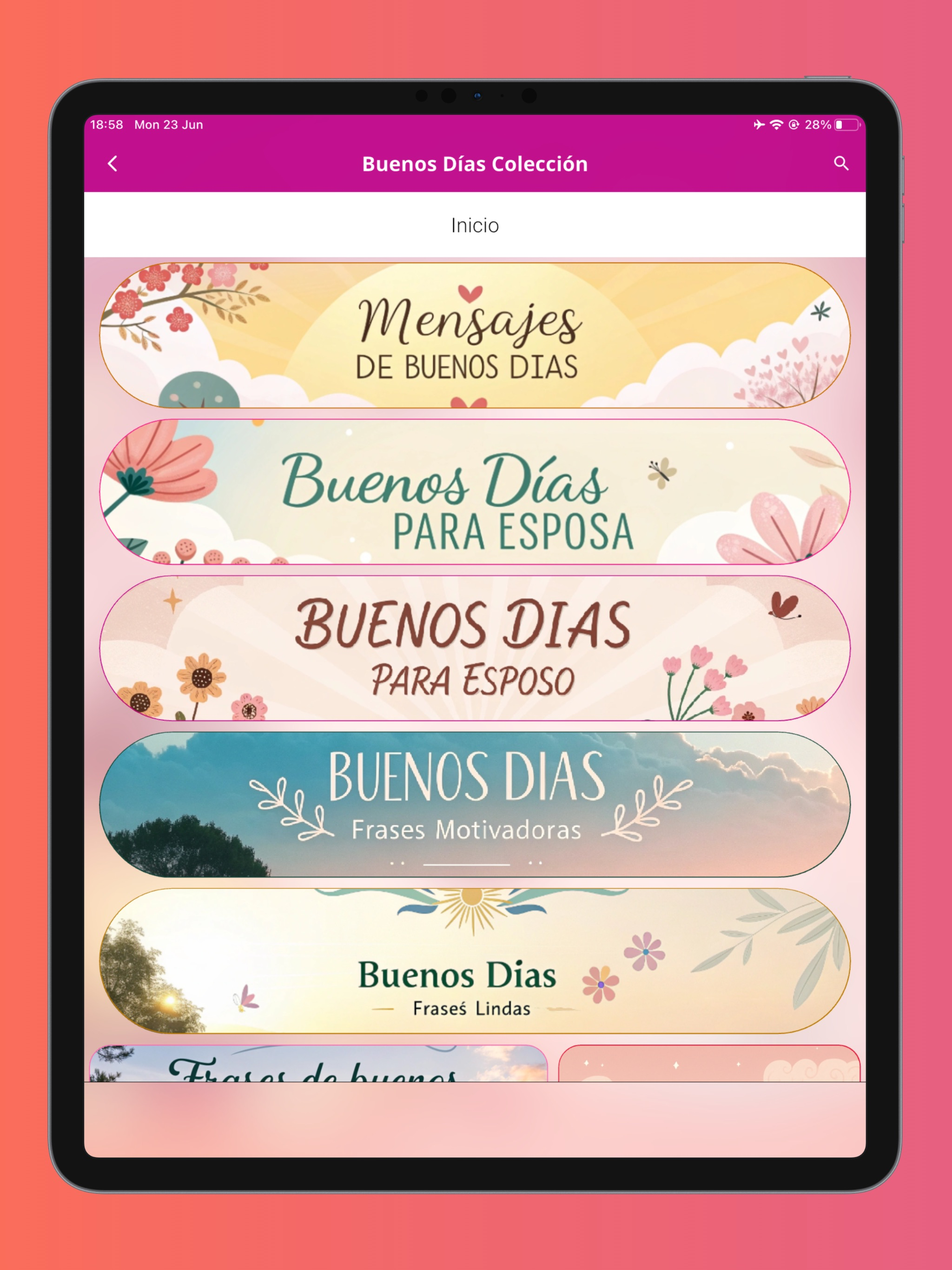 buenos días y buenas noches.