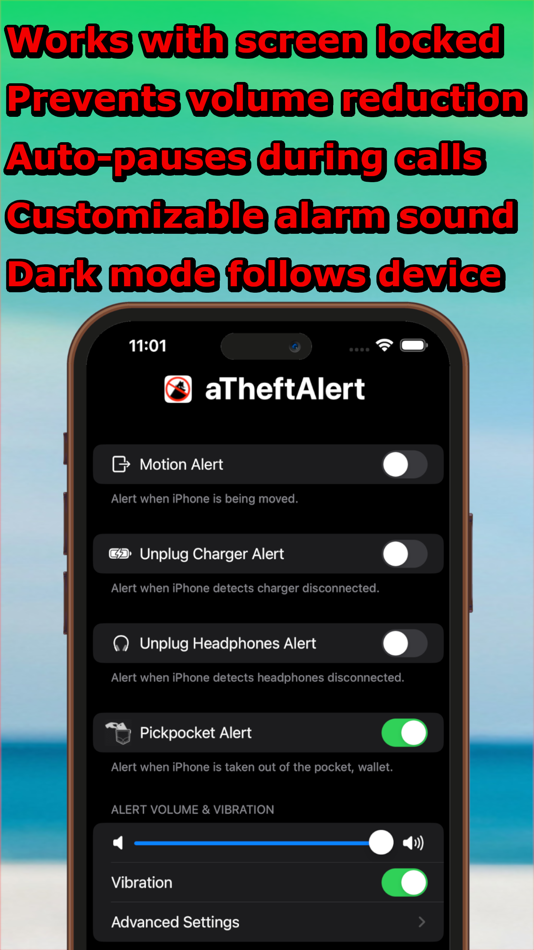#5. aTheftAlarm - anti Theft Alarm (iOS) 由: Linh Tran