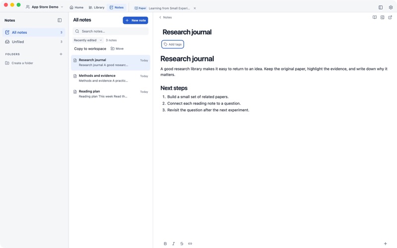 Clasp: Papers & Notes screenshot 1