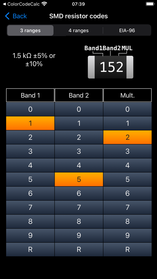 #8. Electronic Component Codes (iOS) 게시자: ALG Software Lab