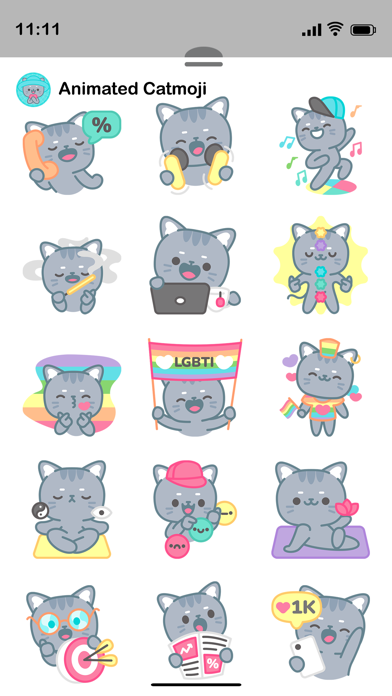 Screenshot #2 pour Animated CatMoji