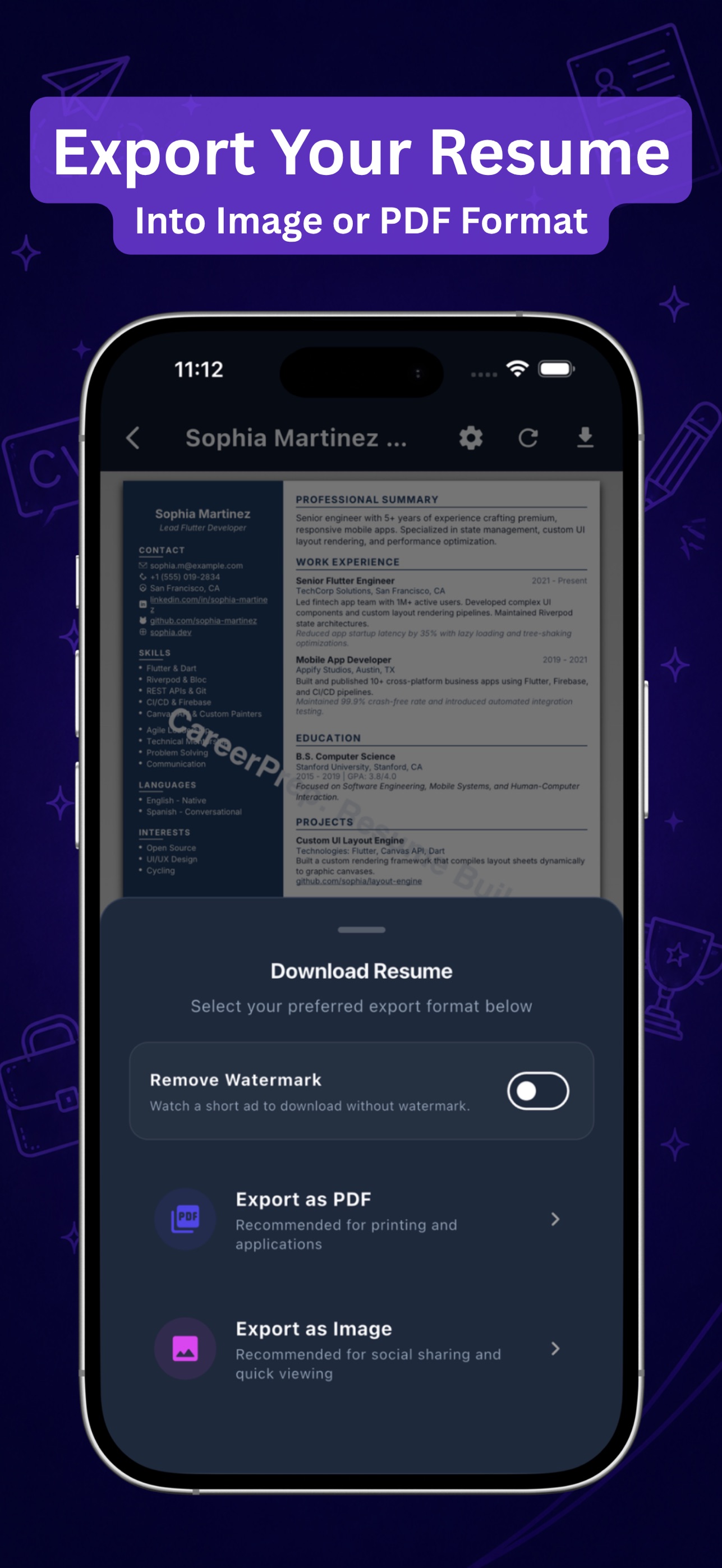 Screenshot 5 of CareerPrep: Resume Builder