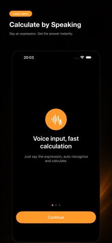 Voice Calculator - Just Speak iPhone screenshot