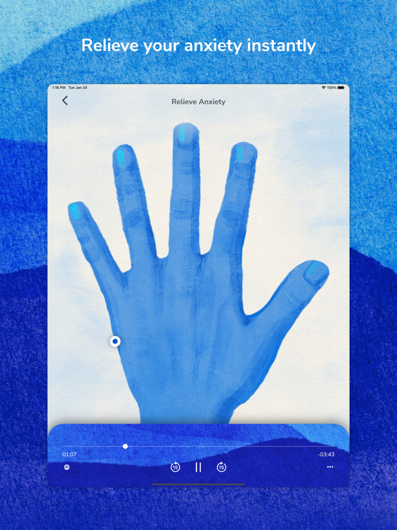 omPoint: EFT Tapping Sessions iPad screenshot 5 - Health & Fitness app