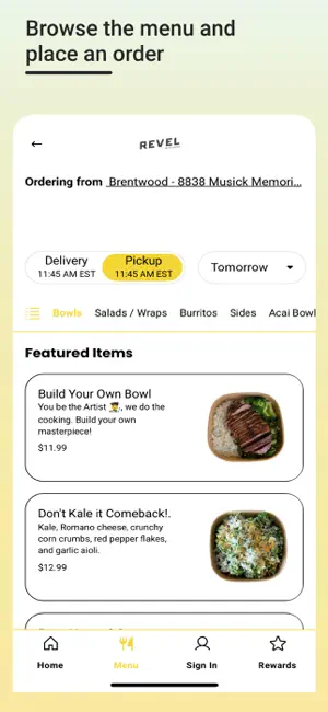 Eat Revel Kitchen App screenshot 2