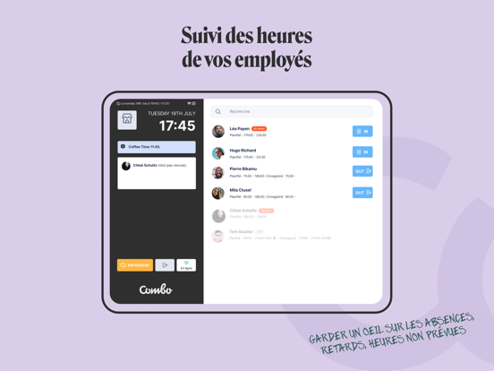 Screenshot #5 pour La pointeuse Combo