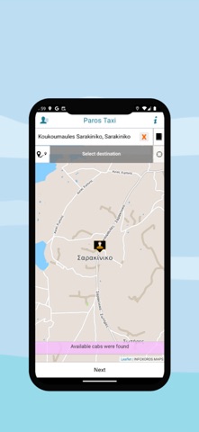 Paros Taxi screenshot