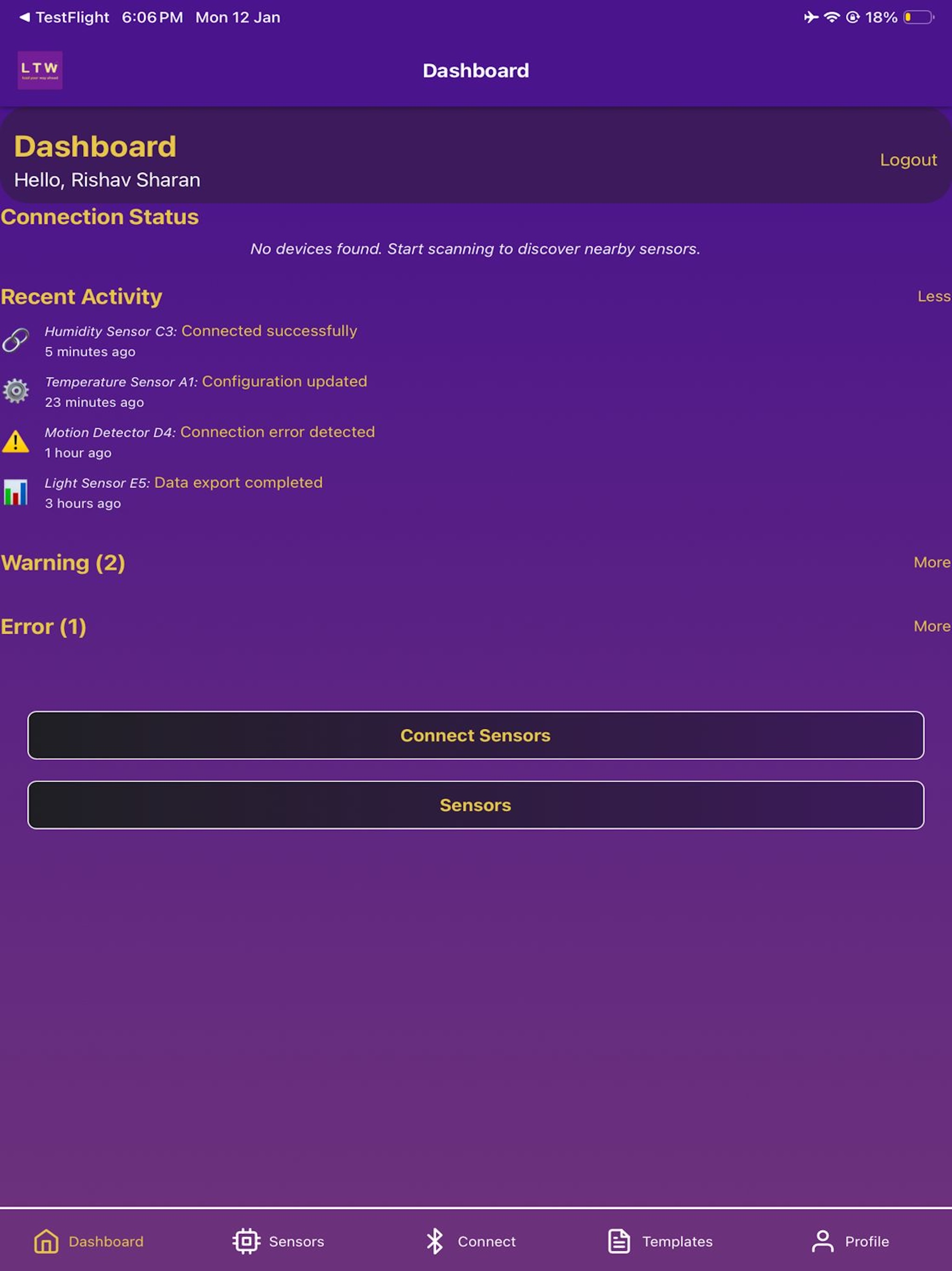 LTW Sensor App screenshot 15