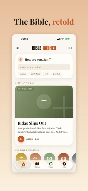 Bible Basher - Bible Stories iPhone screenshot 1