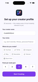 CreatorHustle: Content Planner screenshot