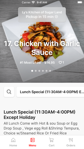 Ly’s Kitchen iPhone screenshot 2 - Food & Drink app