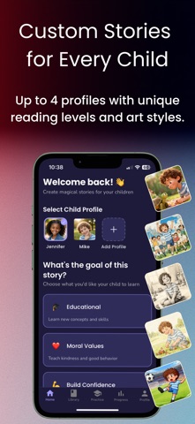 LoreZest: AI Bedtime Stories Screenshot 2 of 5