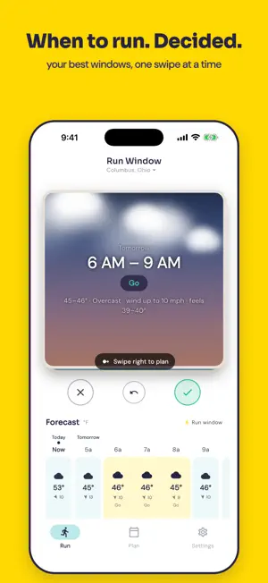 Run Window: Running Weather screenshot 1