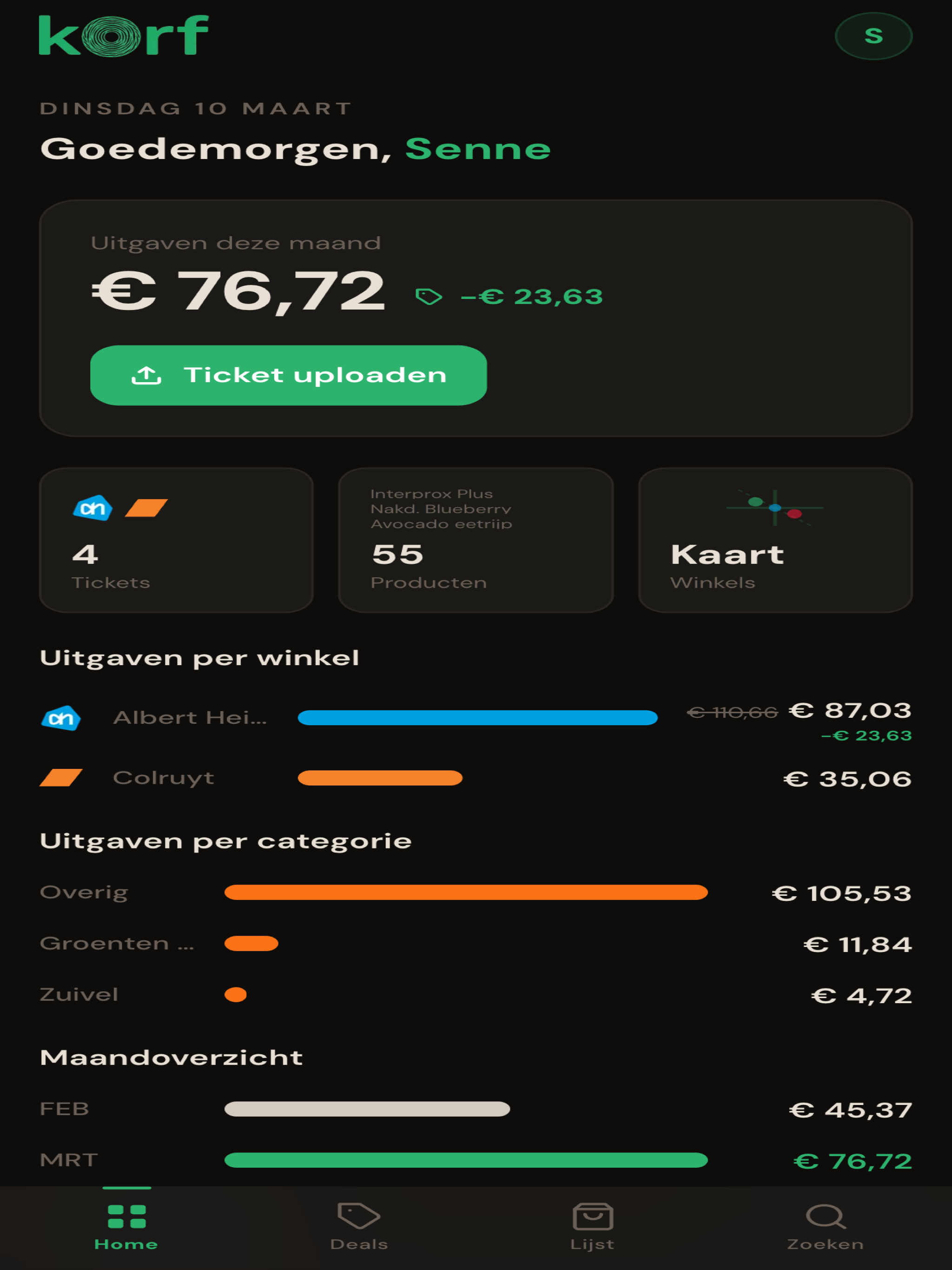 Korf – Smart Grocery Shopping