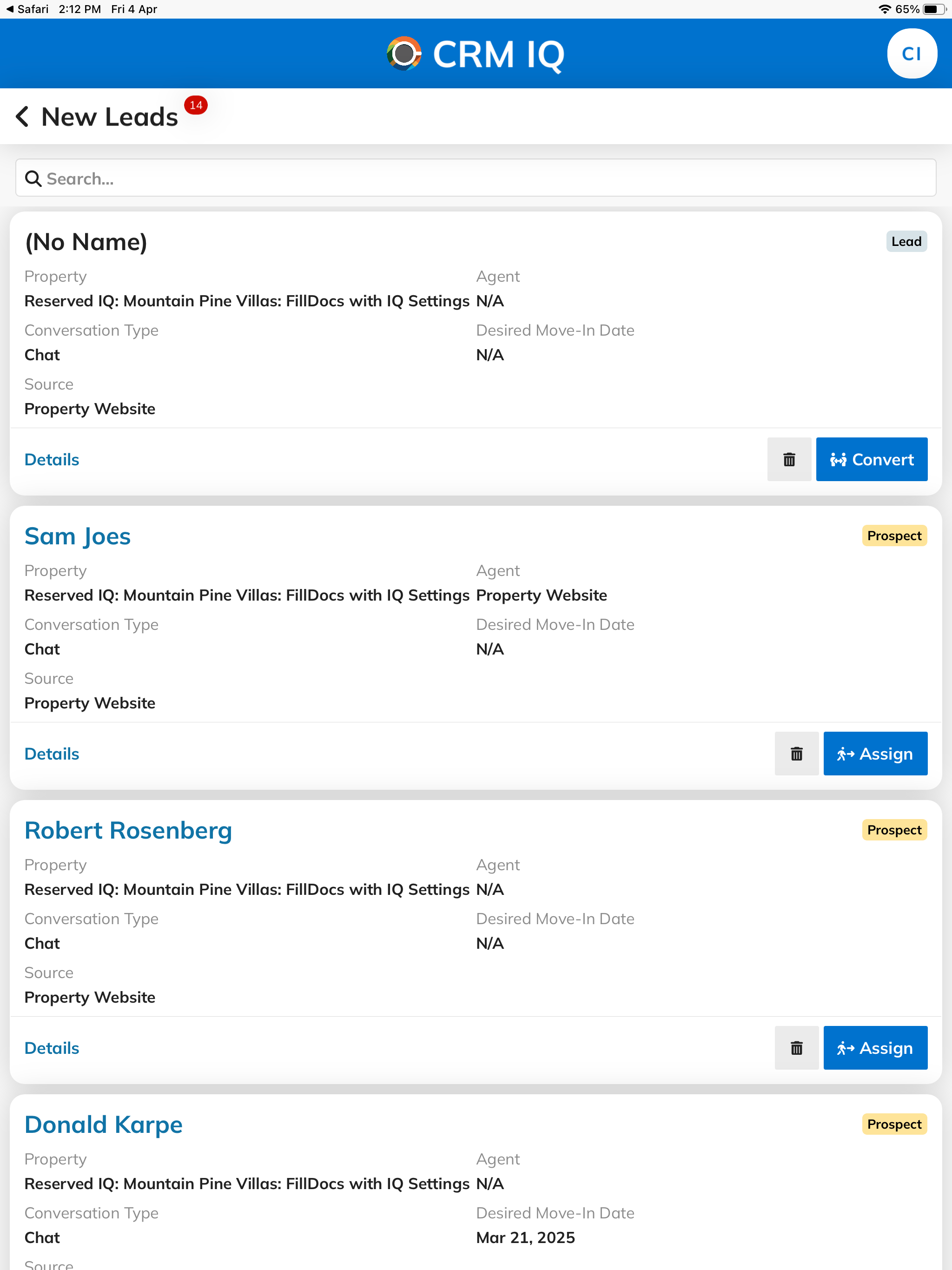 CRM IQ screenshot 12