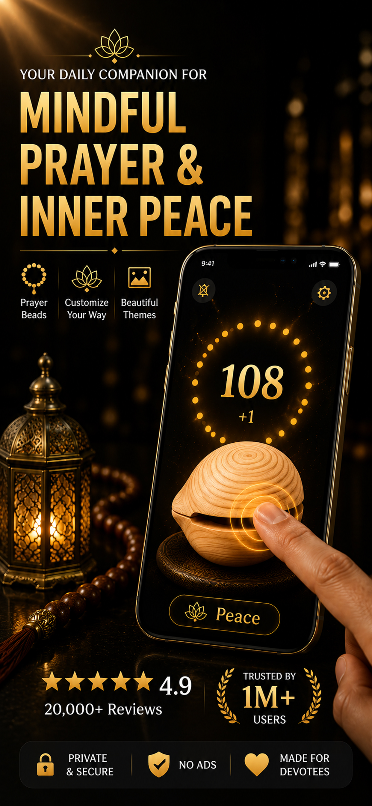 Prayer Beads: Tap Counter