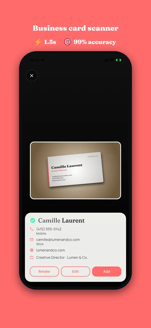 Screenshot #3 pour Quis: Your Contacts on a Map