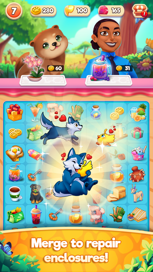 #1. Zoo Merge Puzzle (iOS) By: YOURE Games GmbH