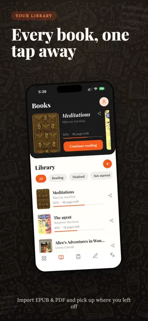 Marcus: Book & Reading Tracker screenshot 2