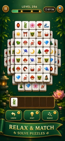 Mahjong Solitaire: Large Tile screenshot