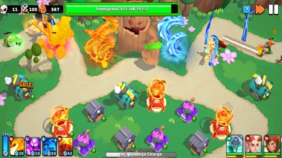 #6. Wild Sky TD:Tower Defense Coop (iOS) 来自: Funovus LLC