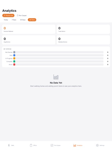 RapidPunch - Punch List iPad screenshot