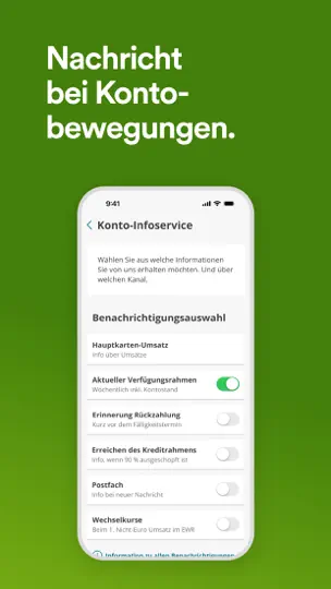 Screenshot von Easybank Deutschland auf dem iPhone 9