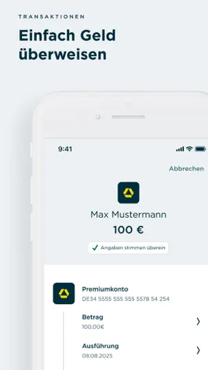 Screenshot von Commerzbank Banking auf dem iPhone 2
