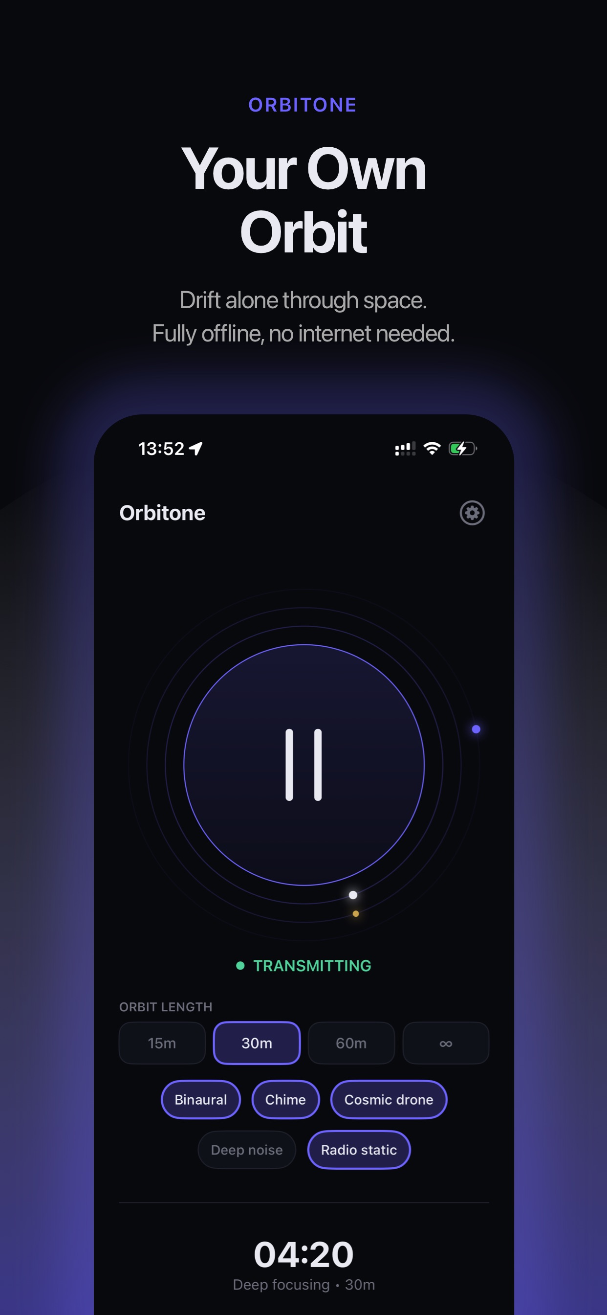 Screenshot 1 of Deep Focus in Orbit - Orbitone