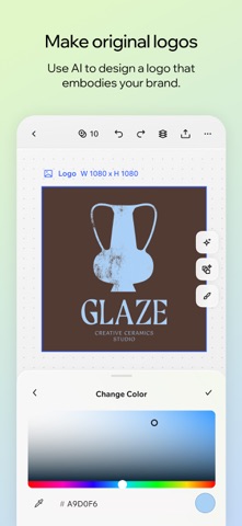 Wixel - AI Graphic Design App iPhone screenshot