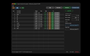 Export CueList for gma3 screenshot