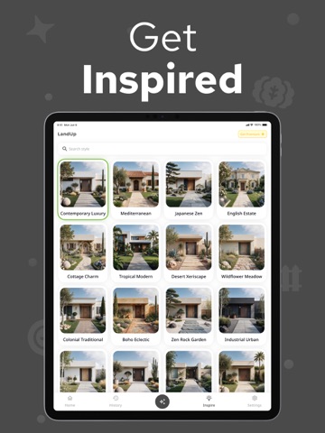 Yard Design AI – LandUp iPad screenshot