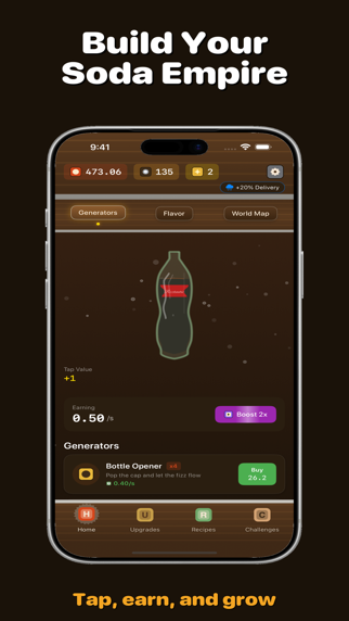 Fizztastic: Soda Pop Tycoon iPhone screenshot