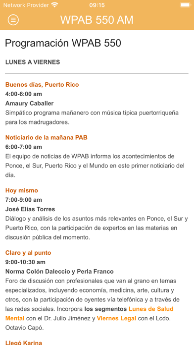 WPAB Radio Screenshot