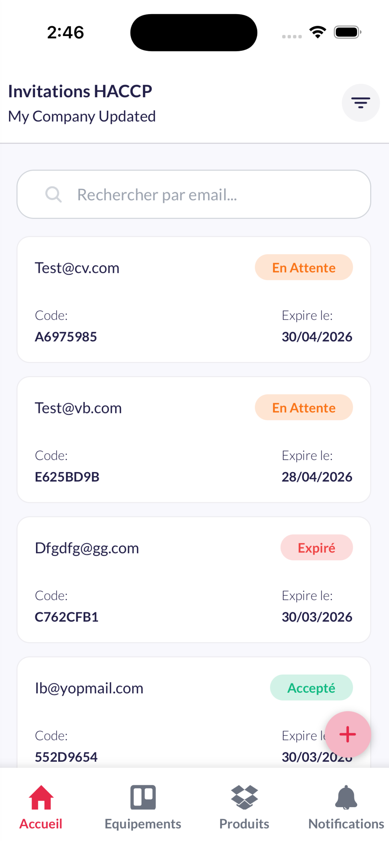 Linguini haccp screenshot 3