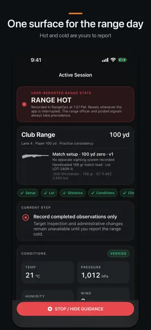 RangeOps: Firearm Range Log screenshot 2