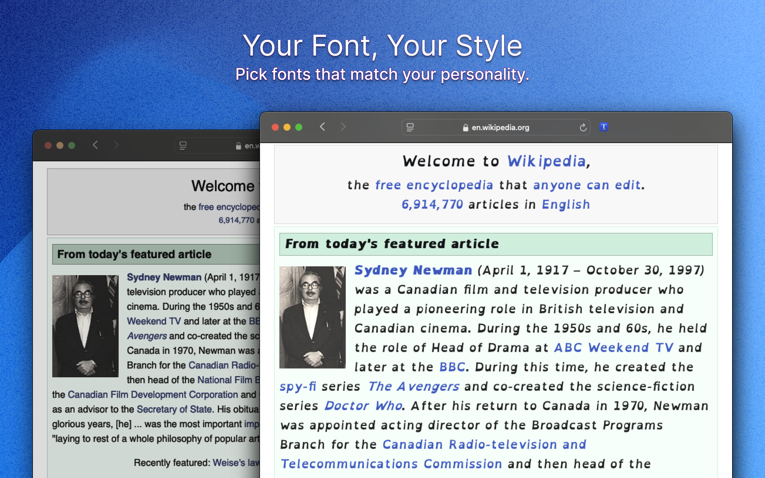 FontFlex: Fonts for Safari